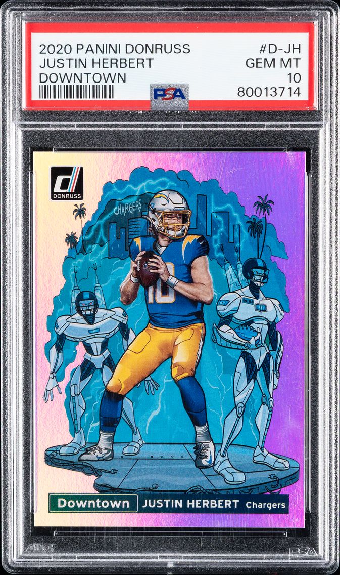 2020 #D-JH Justin Herbert PSA 10
