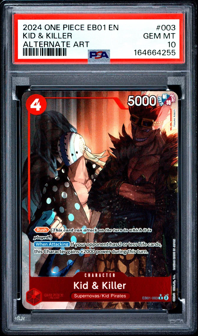 2024 #003 Kid & Killer PSA 10 One Piece EB01-Extra Booster -Memorial Collection-