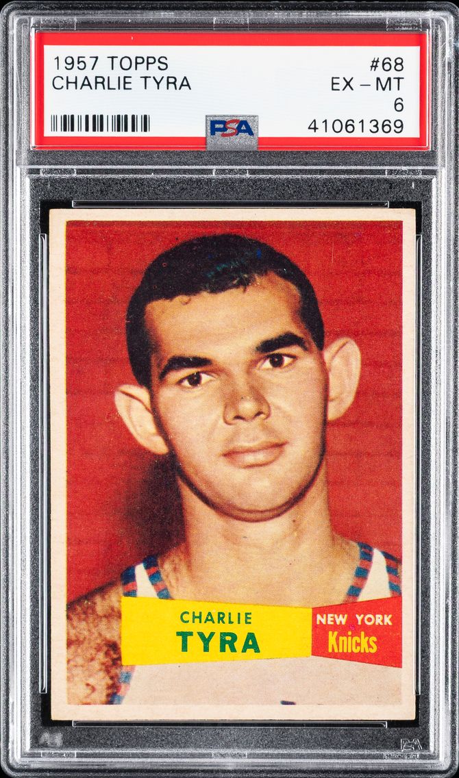 1957 #68 Charlie Tyra PSA 6 Topp