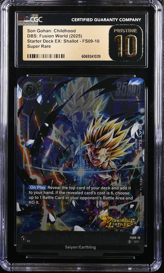 2025 #FS09-10 Son Gohan: Childhood CGC 10 Pristine (FS09) Starter Deck EX: Shallot - English