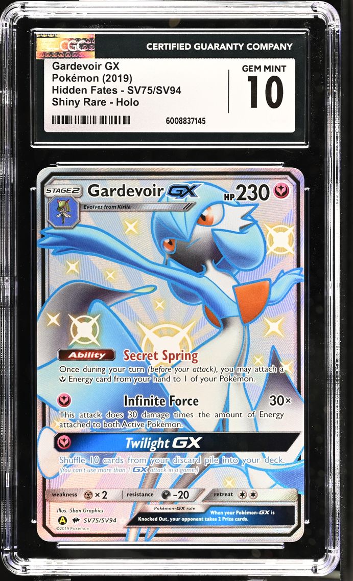 2019 #SV75/SV94 Gardevoir GX CGC 10 Hidden Fates - English