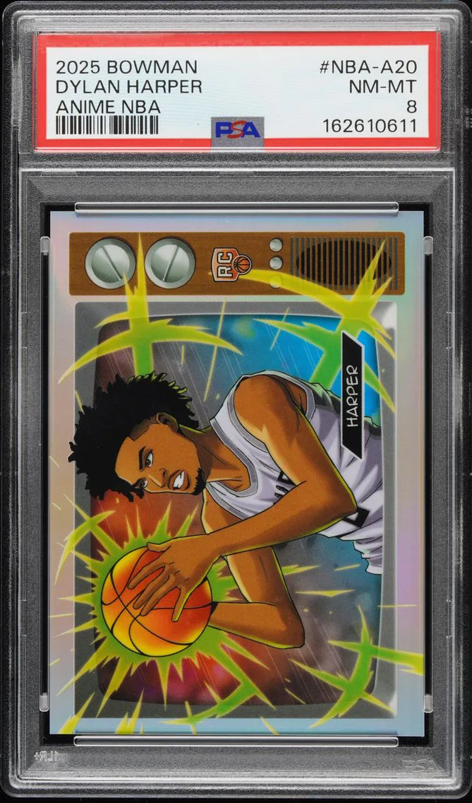 2025 #NBA-A20 Dylan Harper PSA 8 Bowman Chrome Anime NBA