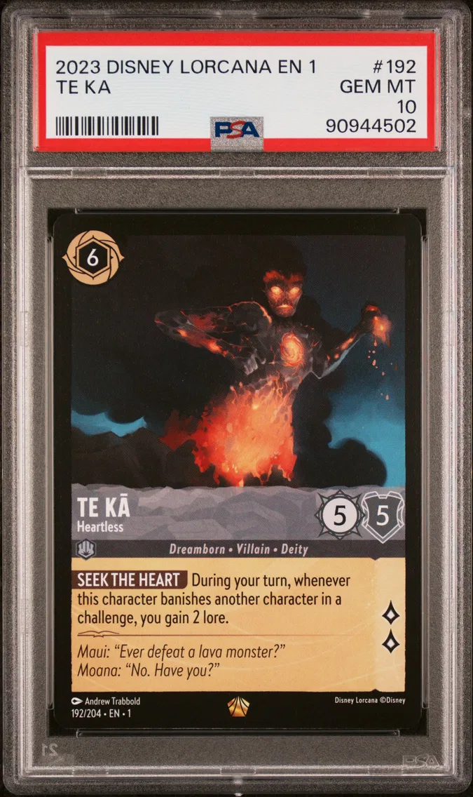 2023 #192 TE KA - Heartless PSA 10 Disney Lorcana EN 1-the First Chapter