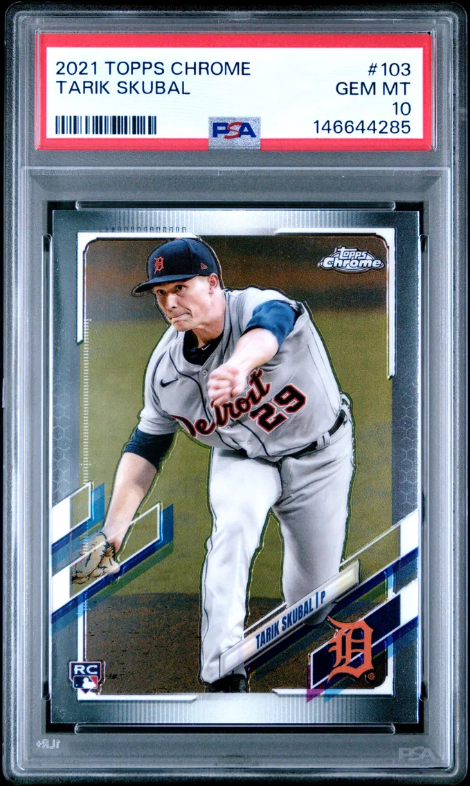 2021 #103 Tarik Skubal PSA 10 Topps Chrome