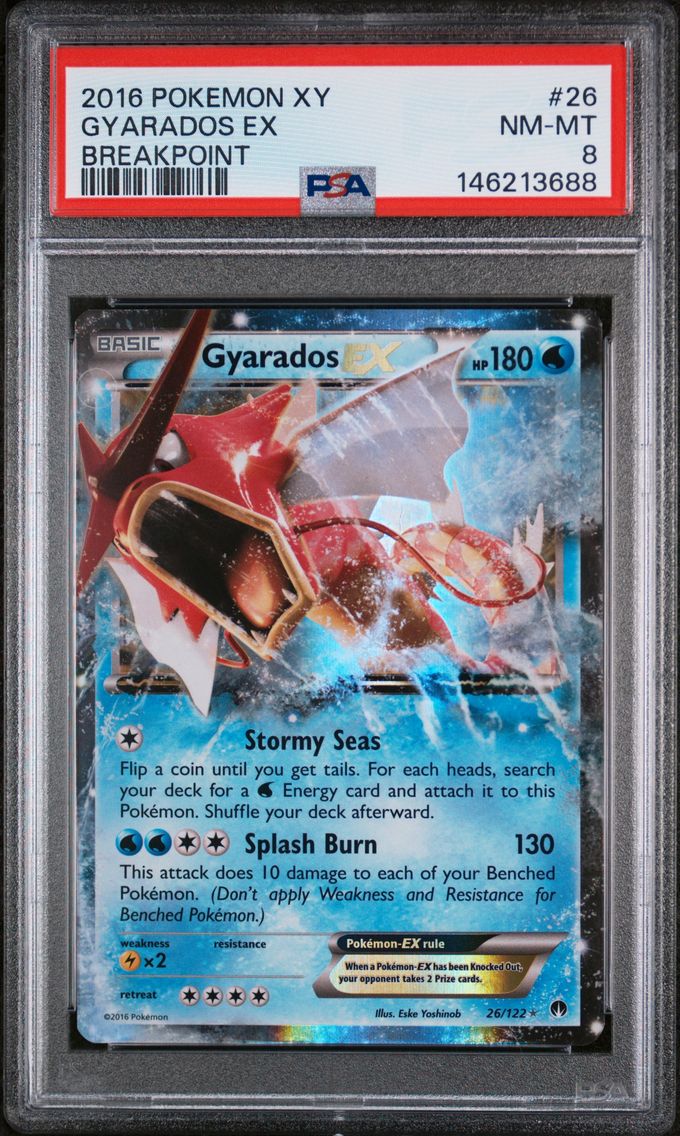 2016 #26 Gyarados EX PSA 8 XY Breakpoint