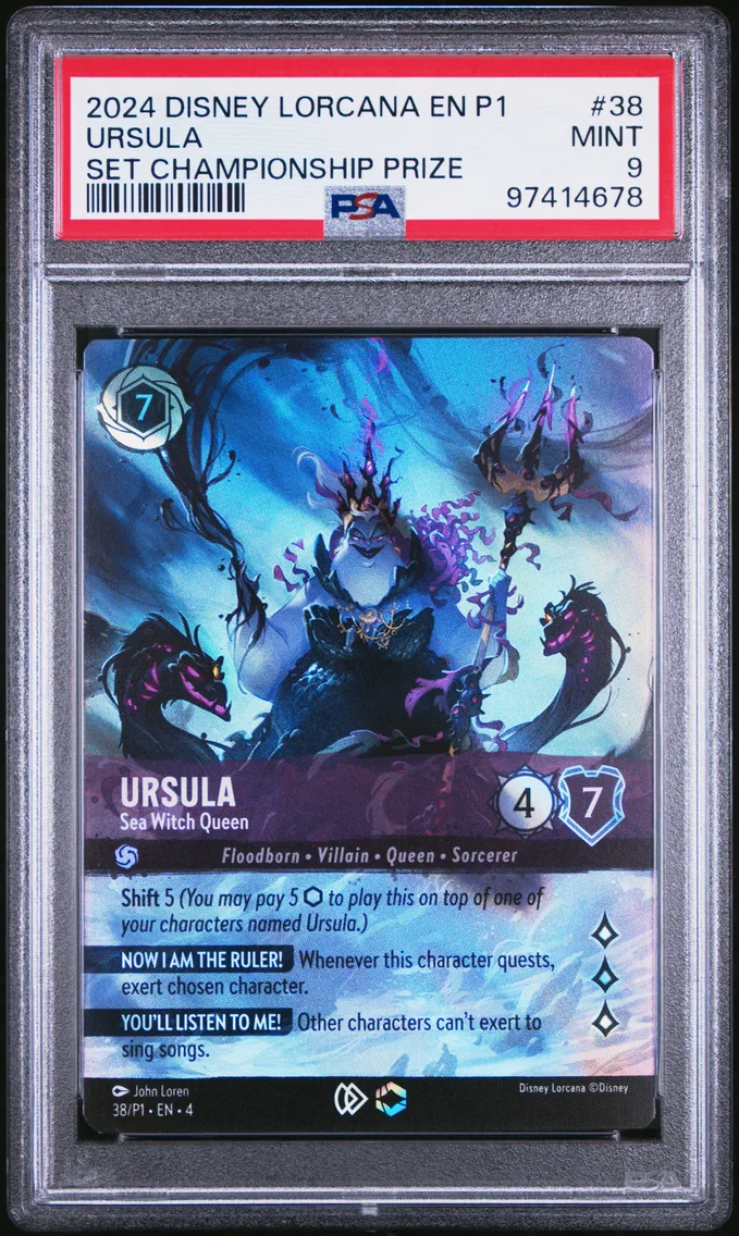 2024 #38 Ursula - Sea Witch Queen PSA 9 Disney Lorcana EN P1-Promo
