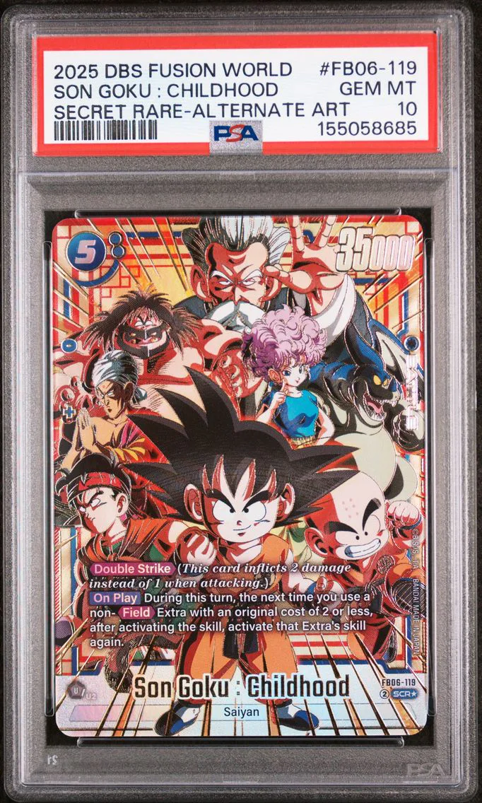 2025 #FB06-119 Son Goku : Childhood PSA 10 Dragon Ball Super Card Game Fusion World Rivals Clash