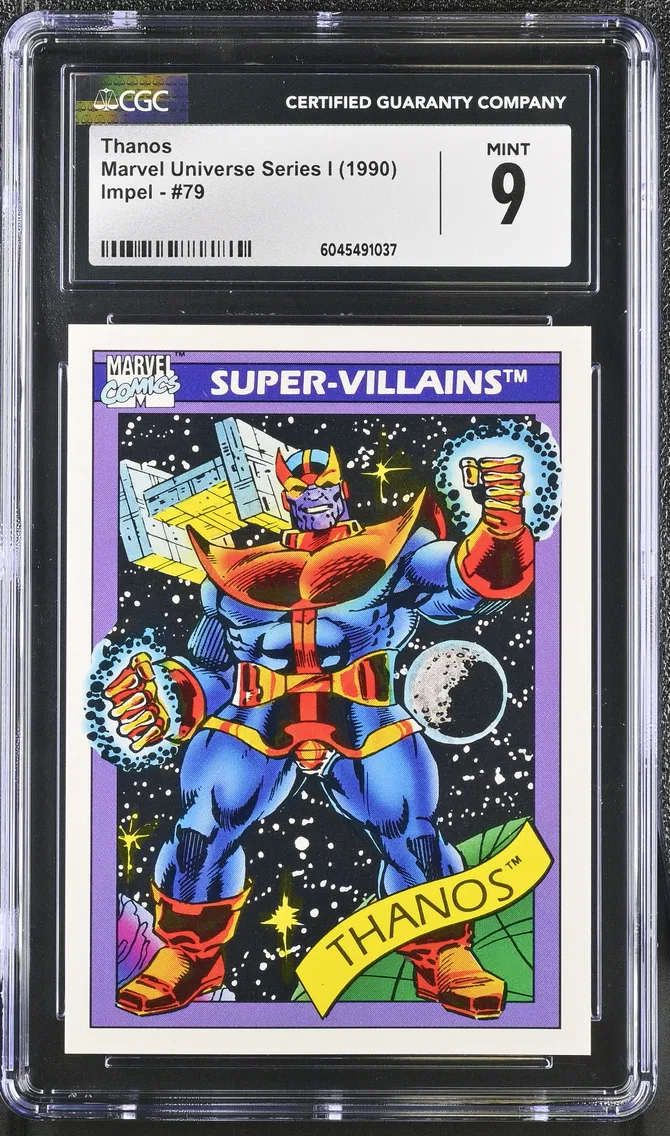 1990 #79 Thanos CGC 9 Marvel Uni