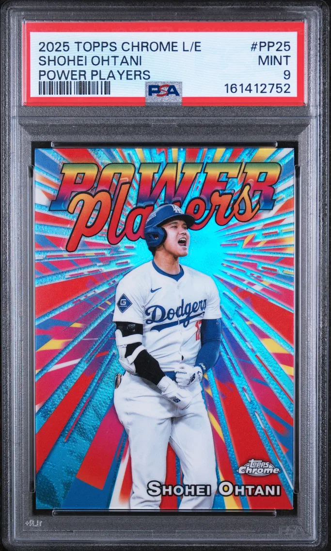 2025 #PP25 Shohei Ohtani PSA 9 Topps Chrome Logofractor Edition Power Players