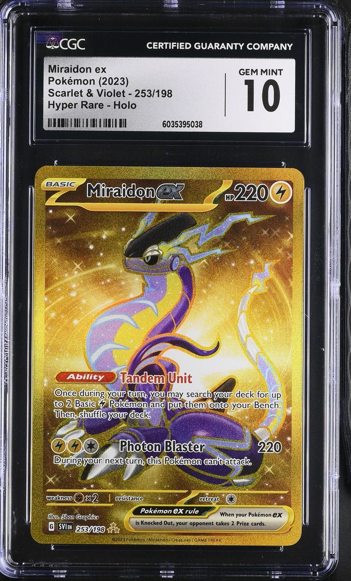 2023 #253 Miraidon ex CGC 10 Sca