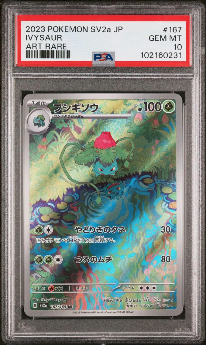 2023 #167 IVYSAUR PSA 10 POKEMON JAPANESE SV2a-POKEMON 151 | ART RARE