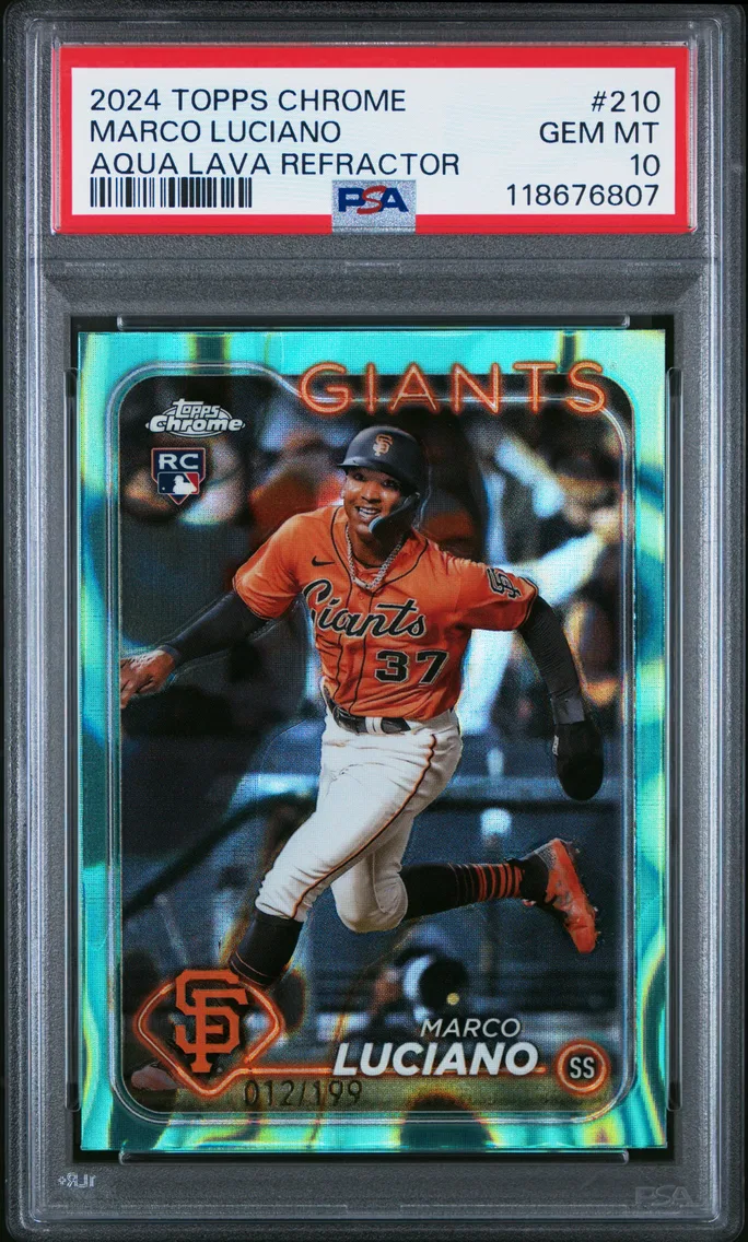 2024 #210 MARCO LUCIANO PSA 10 Topps Chrome