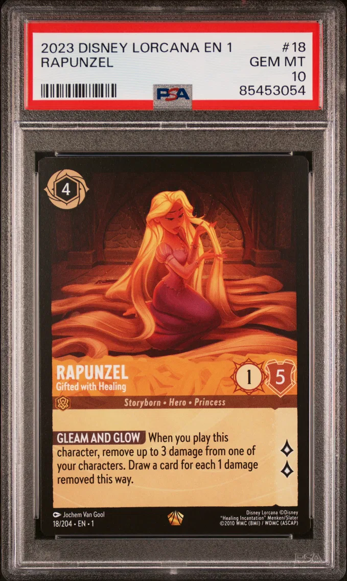 2023 #18 Rapunzel - Gifted With Healing PSA 10 Disney Lorcana EN 1-the First Chapter