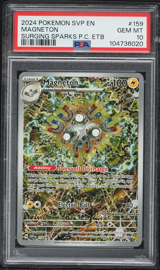 2024 #159 Magneton PSA 10 Svp EN-SV Black Star Promo Pokemon