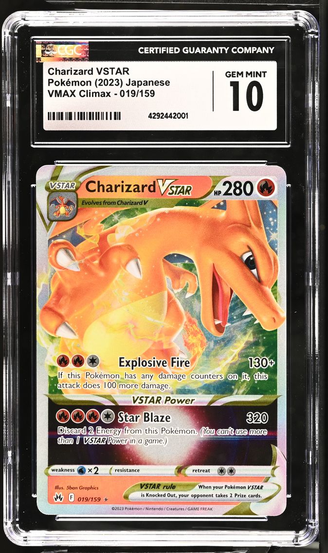 2023 #019 Charizard VSTAR CGC 10 Crown Zenith - English