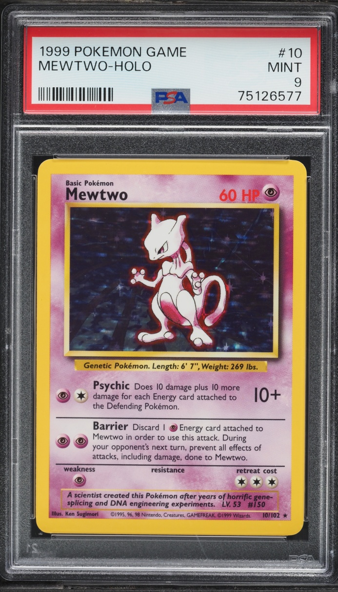 Base Set Holo Mewtwo MINT