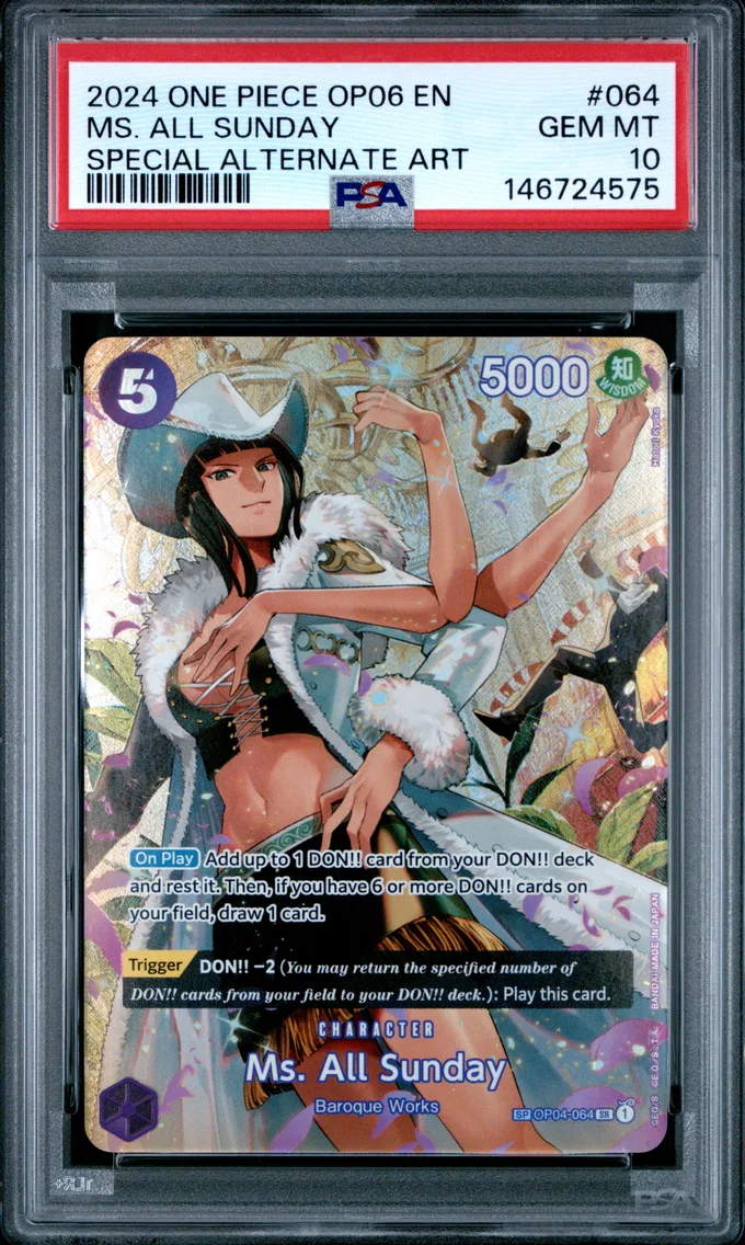 2024 #064 MS. All Sunday PSA 10 One Piece OP06-Wings of the Captain
