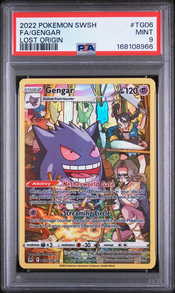 2022 #TG06 Full Art/Gengar PSA 9 Sword & Shield Lost Origin