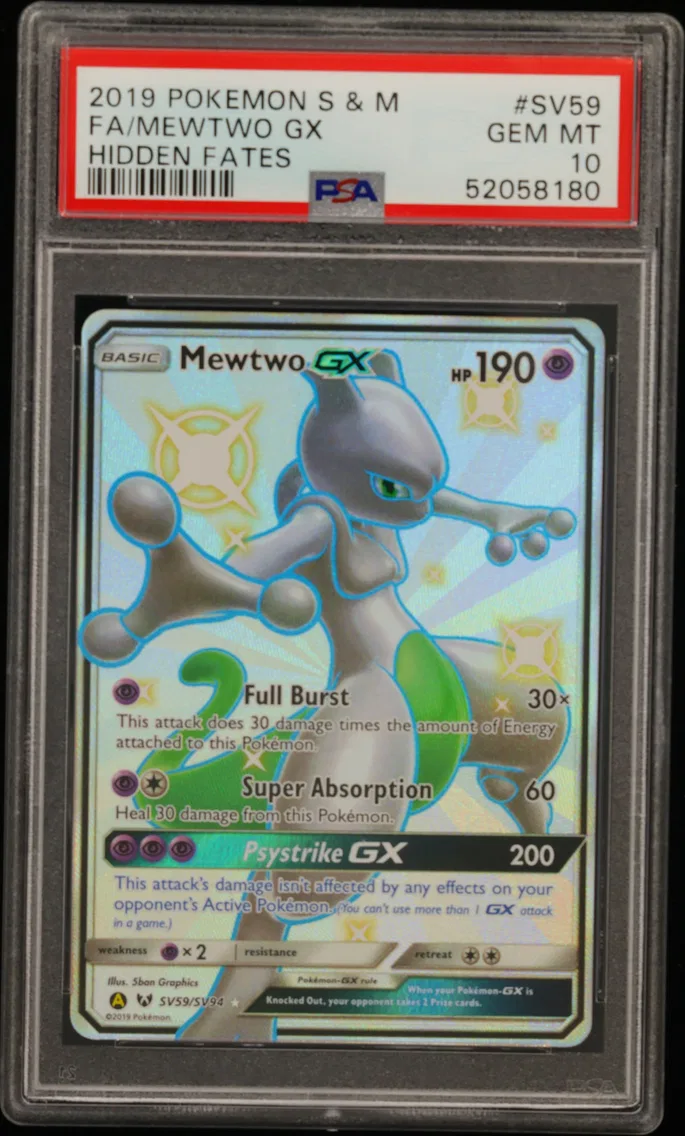 2019 #SV59 Full Art/Mewtwo GX PS