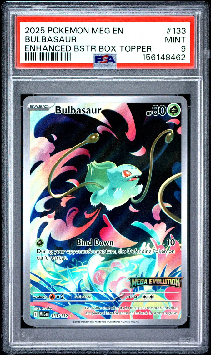 2025 #133 Bulbasaur PSA 9 Meg EN