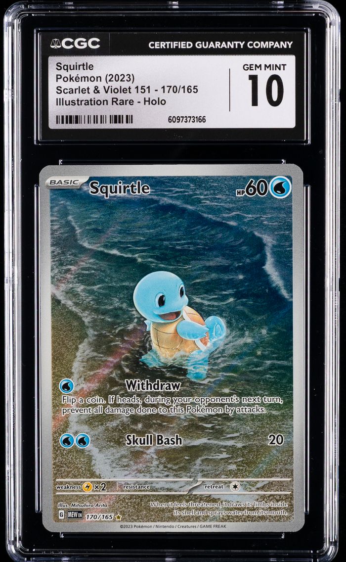 2023 #170 Squirtle CGC 10 Mew EN
