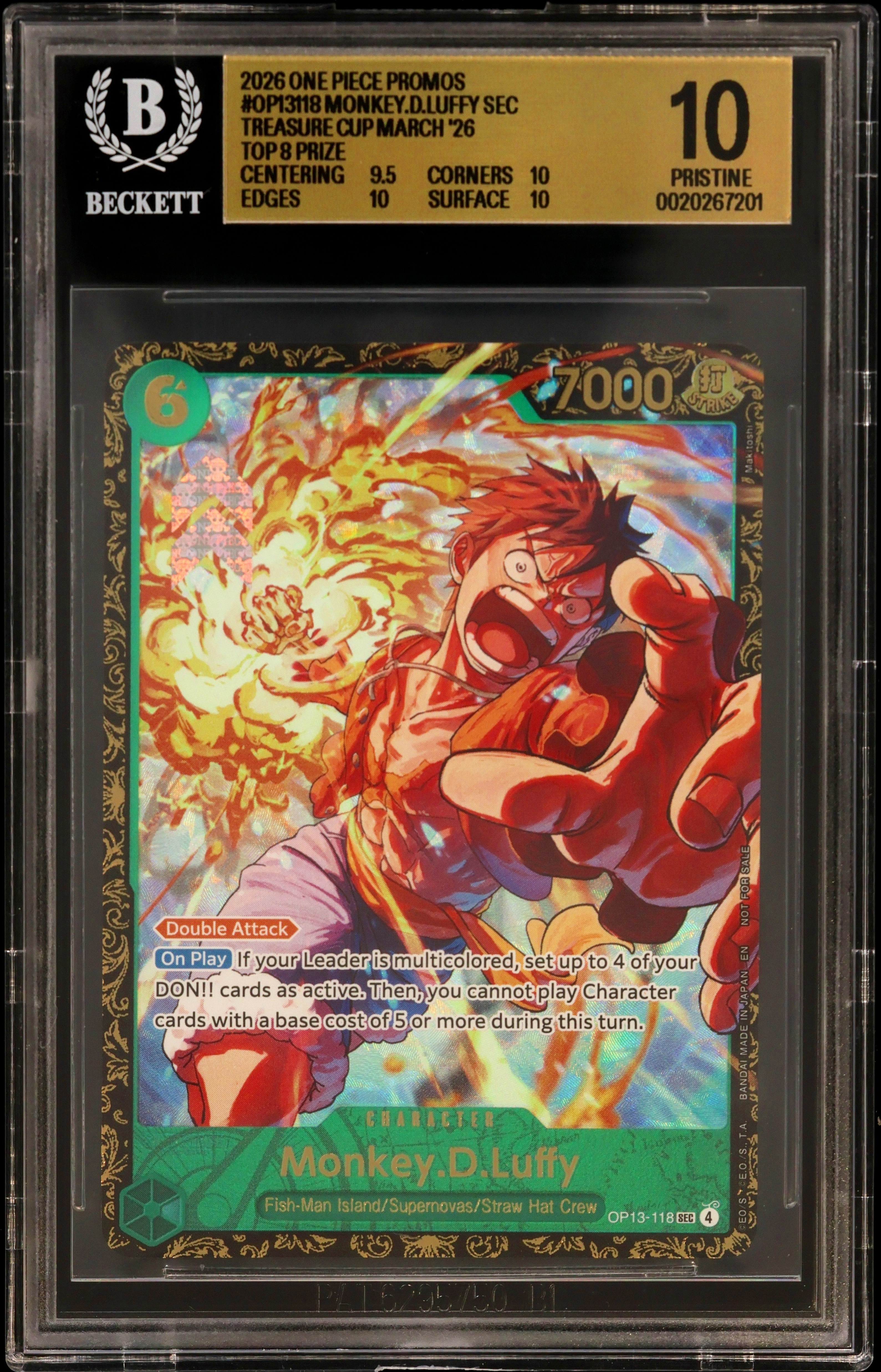 2026 #118 Monkey.D.Luffy SEC/(Treasure Cup March '26 Top 8 Prize)