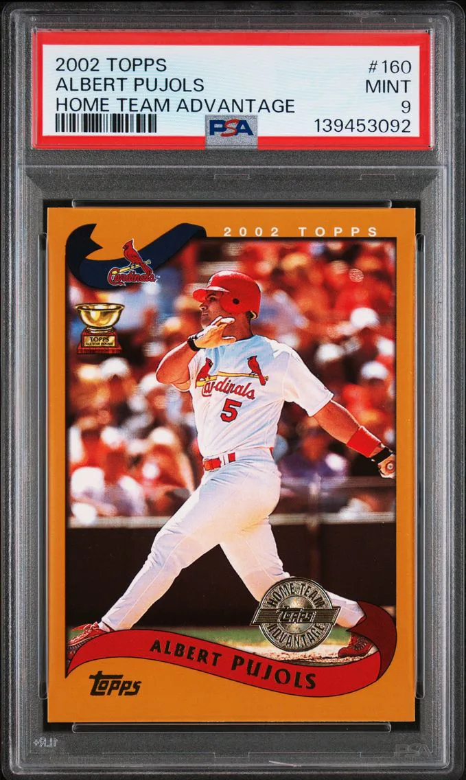 2002 #160 Albert Pujols PSA 9 Topps