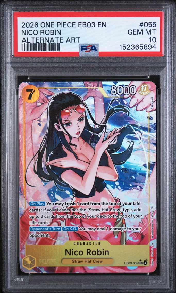 2026 #055 Nico Robin PSA 10 One Piece EB03-Extra Booster -One Piece Heroines Edition-
