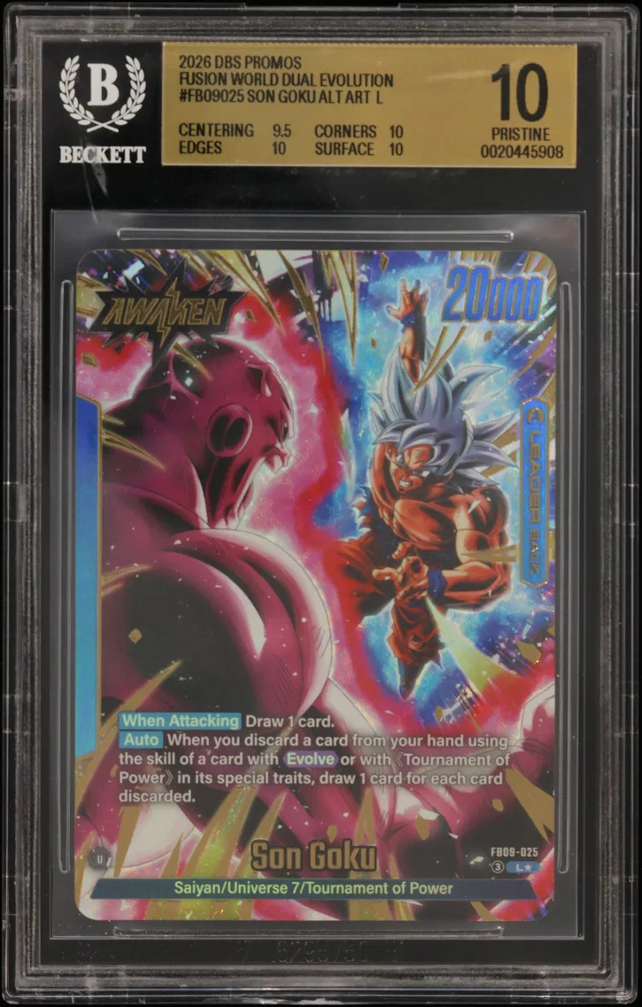 2026 #FB09025 Son Goku ALT ART L BGS 10 Dragon Ball Super Card Game Fusion World -DUAL EVOLUTION-
