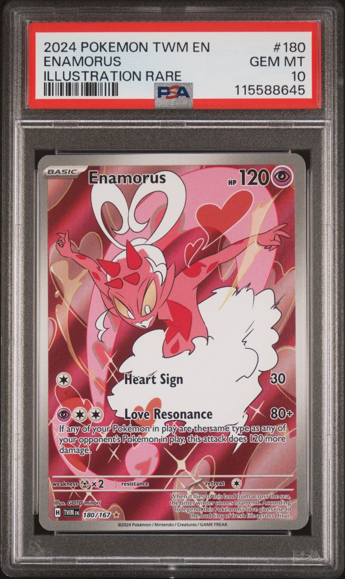 2024 #180 Enamorus PSA 10 Twm EN-Twilight Masquerade Pokemon