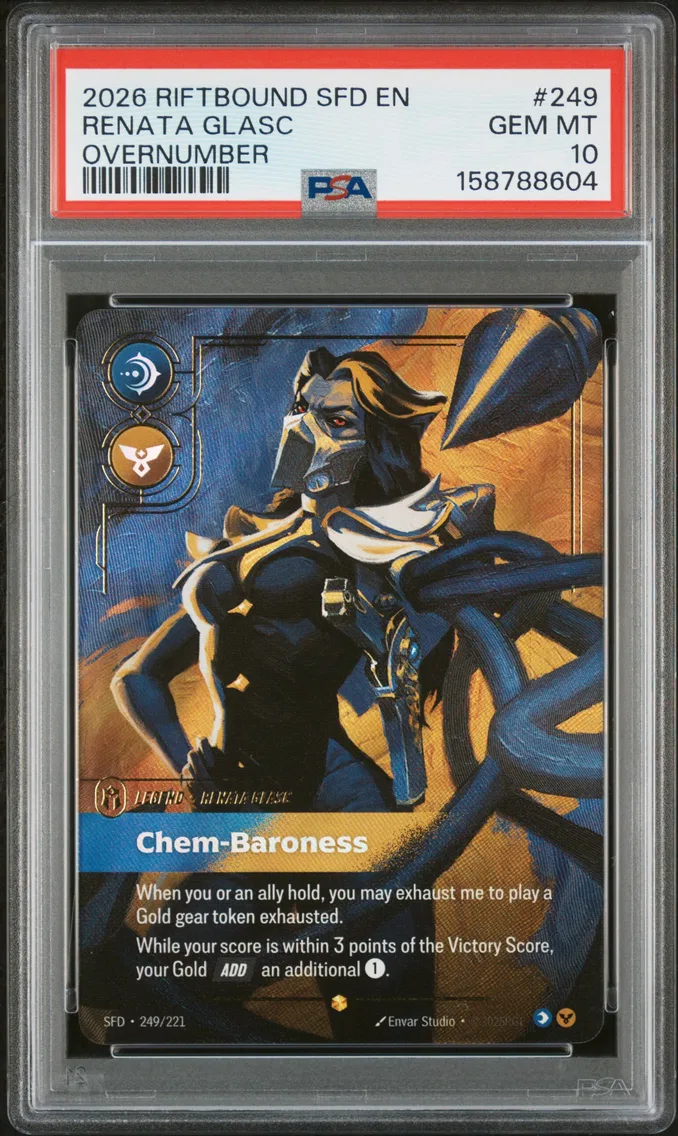 2026 #249 Renata Glasc - Chem-Baroness PSA 10 Riftbound: League of Legends Sfd-Spiritforged