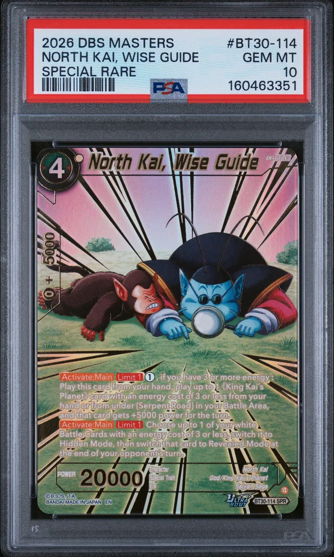 2026 #BT30-114 North Kai, Wise Guide PSA 10 Dragon Ball Super Card Game Masters Series 30 Three Glorious Fighters