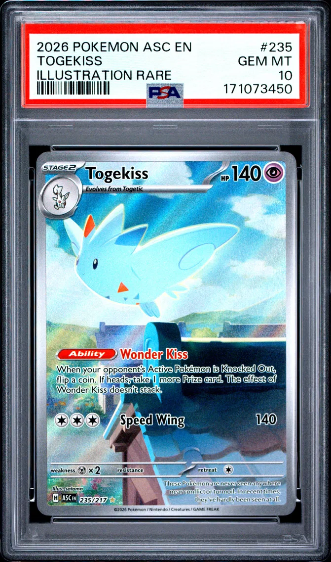 2026 Pokemon Asc EN-Ascended Heroes Togekiss Asc EN-Ascended Heroes #235 PSA 10