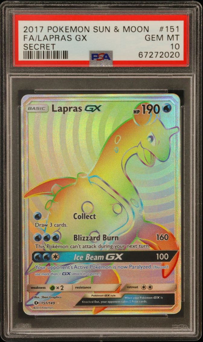 2017 #151 Full Art/Lapras GX PSA