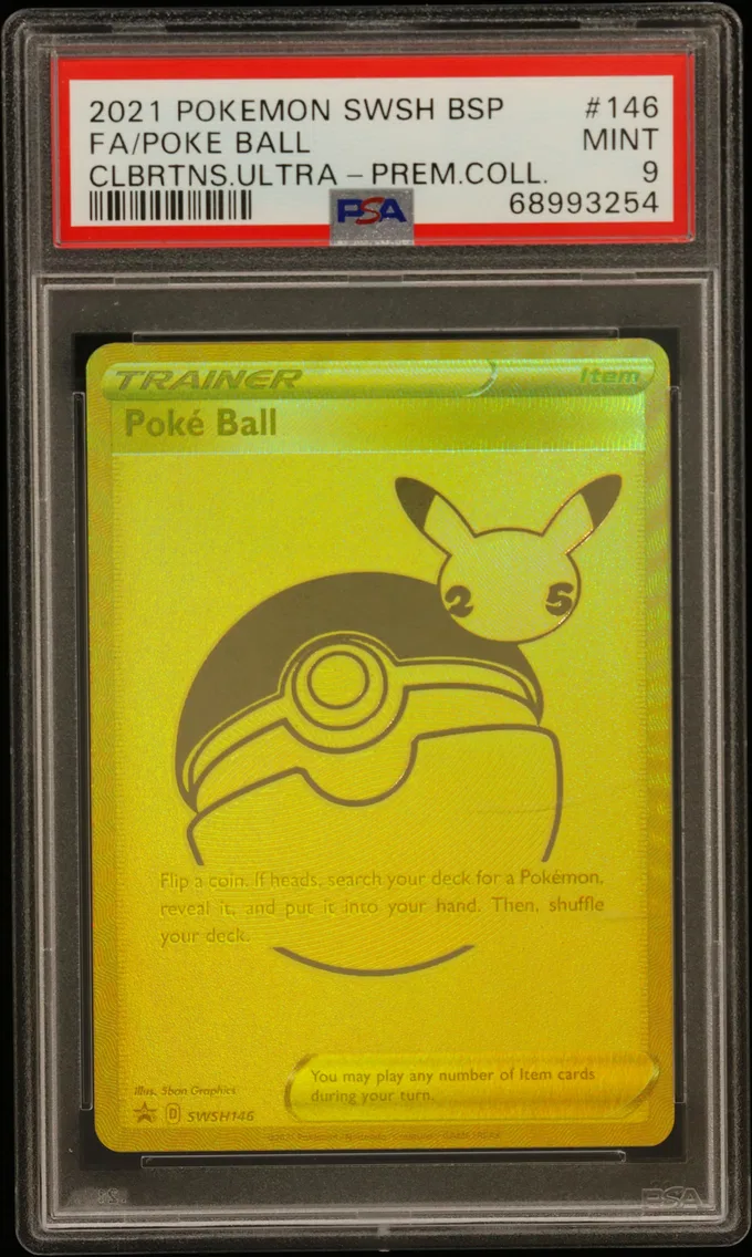 2021 #146 Full Art/Poke Ball PSA 9 Swsh Black Star Promo