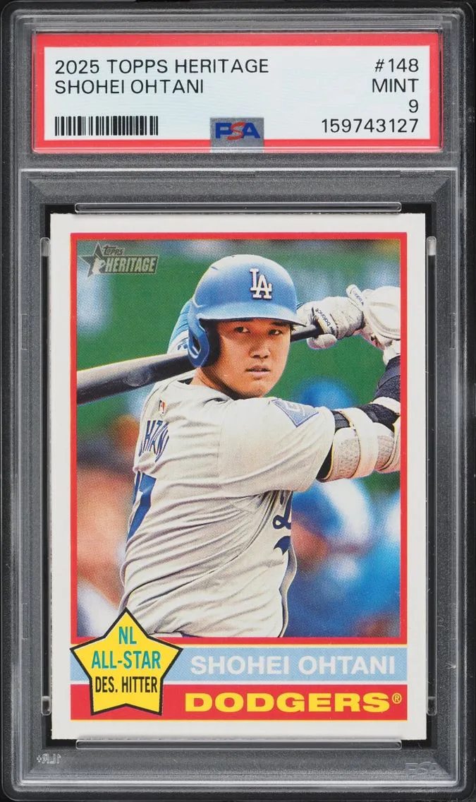 2025 #148 Shohei Ohtani PSA 9 Topps Heritage