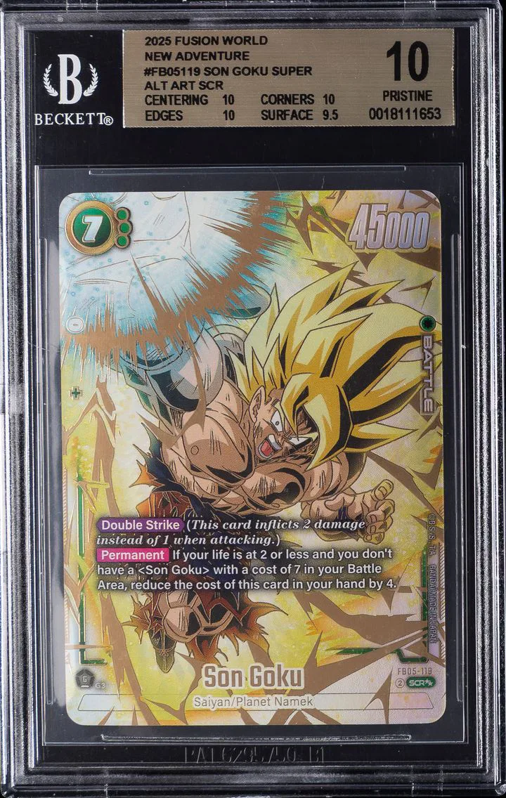 2025 #FB05-119 Son Goku BGS 10 Dragon Ball Super Card Game Fusion World New Adventure