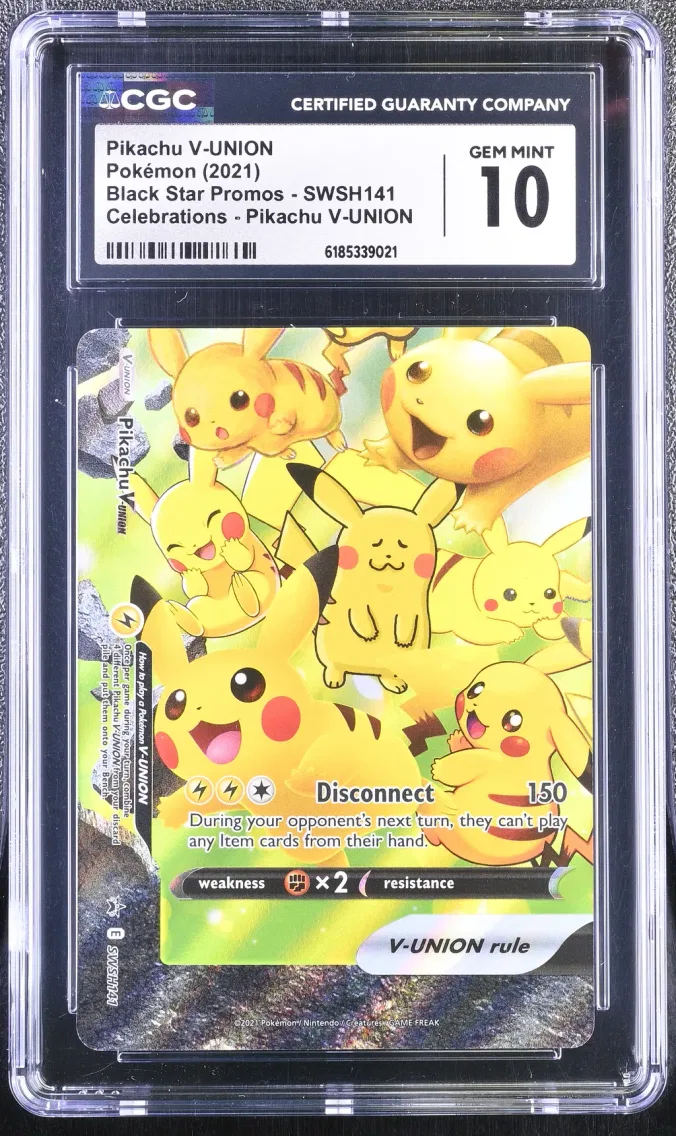 2021 Black Star Promos - Sword & Shield - English Pikachu V-UNION #SWSH141 CGC 10