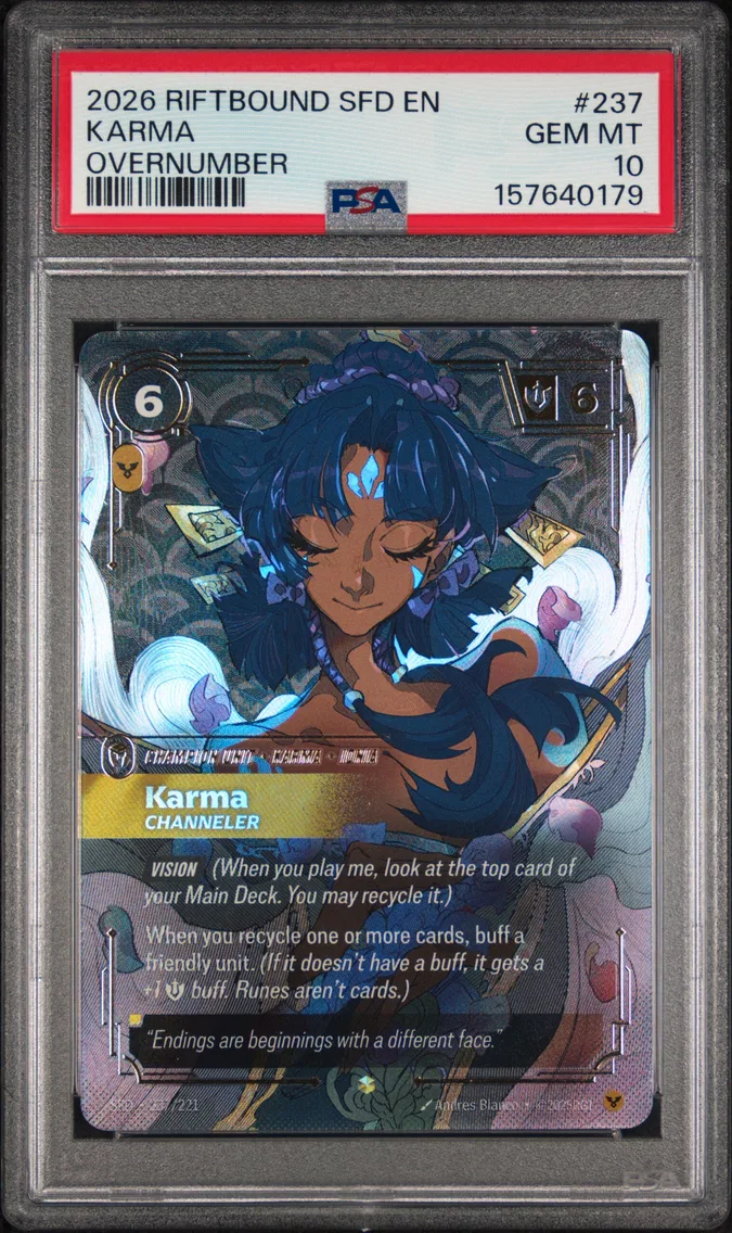 2026 #237 Karma - Channeler PSA 10 Riftbound: League of Legends Sfd-Spiritforged