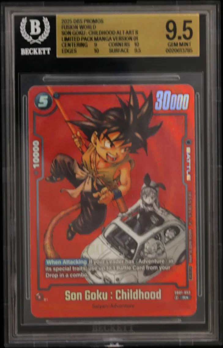 2025 #SB01053 Son Goku : Childhood ALT ART R/(Limited Pack MANGA Version 01) BGS 9.5 Dragon Ball Super Card Game Fusion World Promos