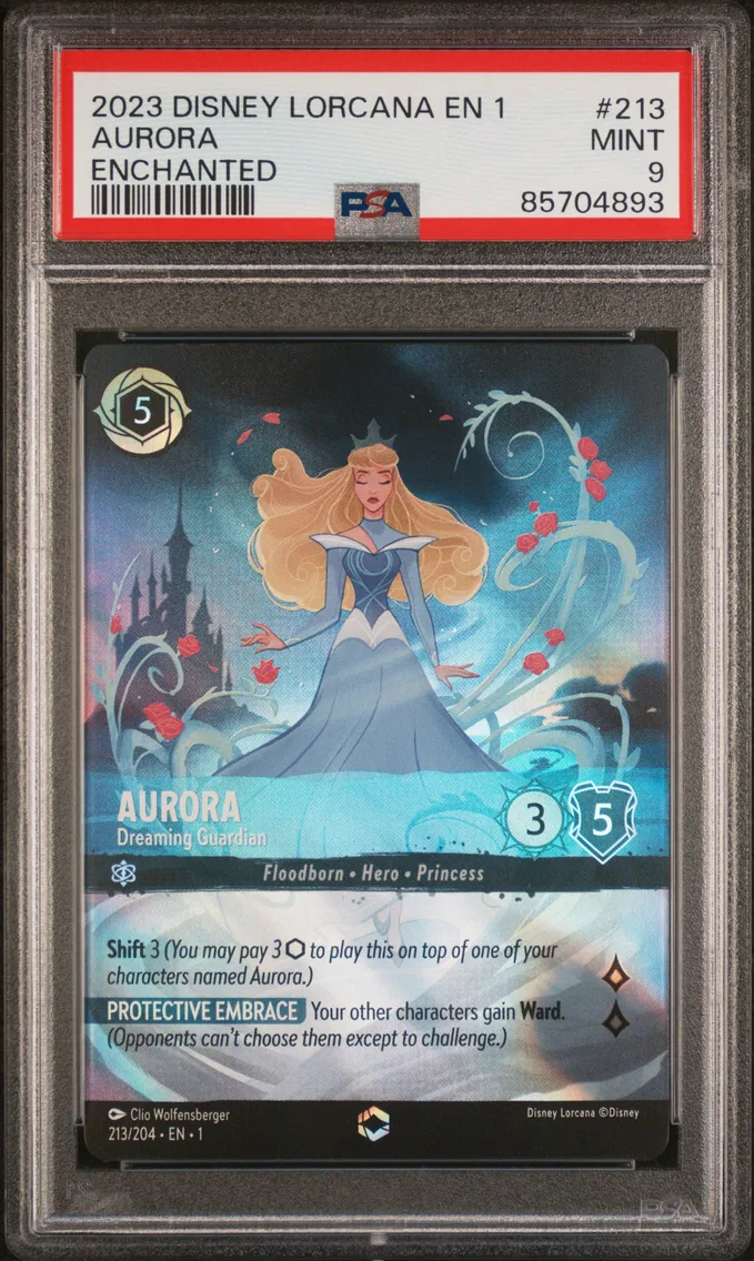2023 #213 Aurora - Dreaming Guardian PSA 9 Disney Lorcana EN 1-the First Chapter