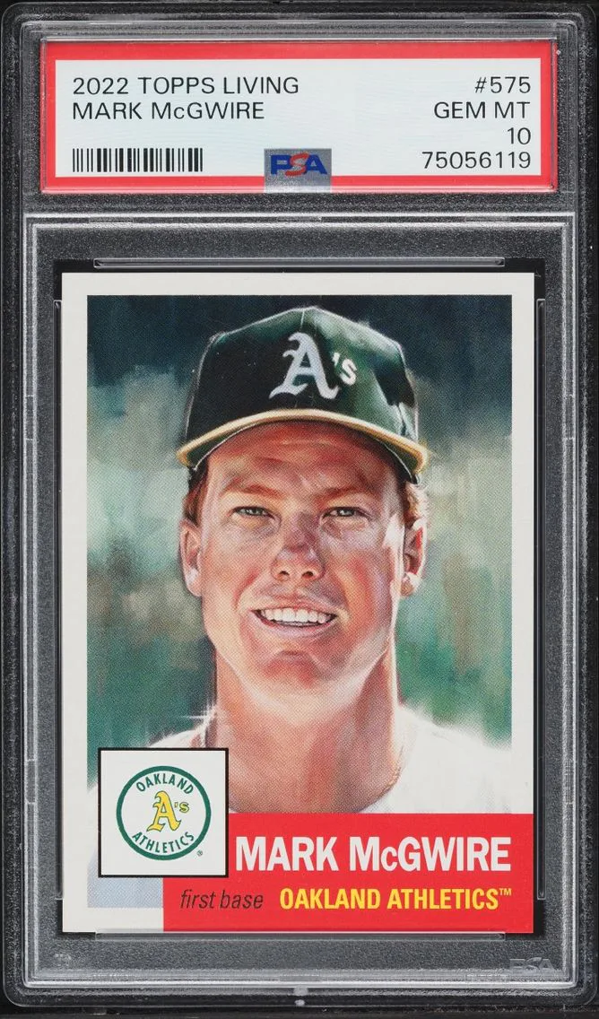 2022 Topps Living Mark McGwire #575 PSA 10 GEM MINT