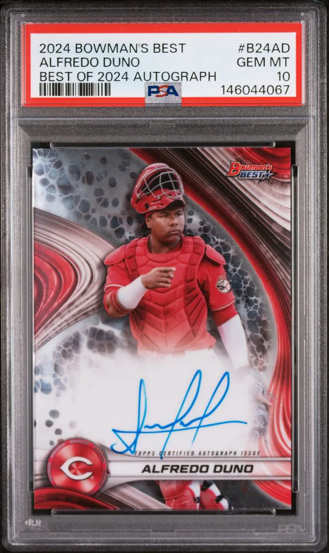 2024 #B24AD Alfredo Duno PSA 10 Bowman's Best Best of 2024 Autographs