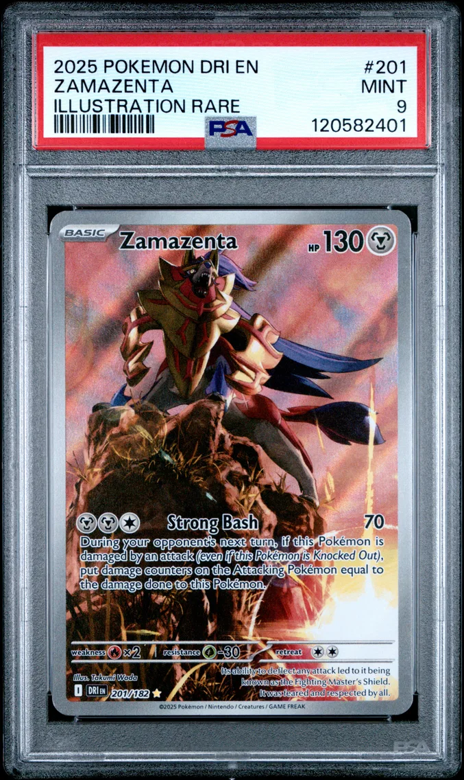 2025 #201 Zamazenta PSA 9 Dri EN-Destined Rivals