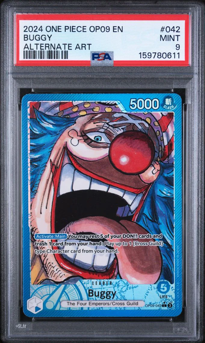 2024 #042 Buggy PSA 9 One Piece OP09-Emperors in the New World