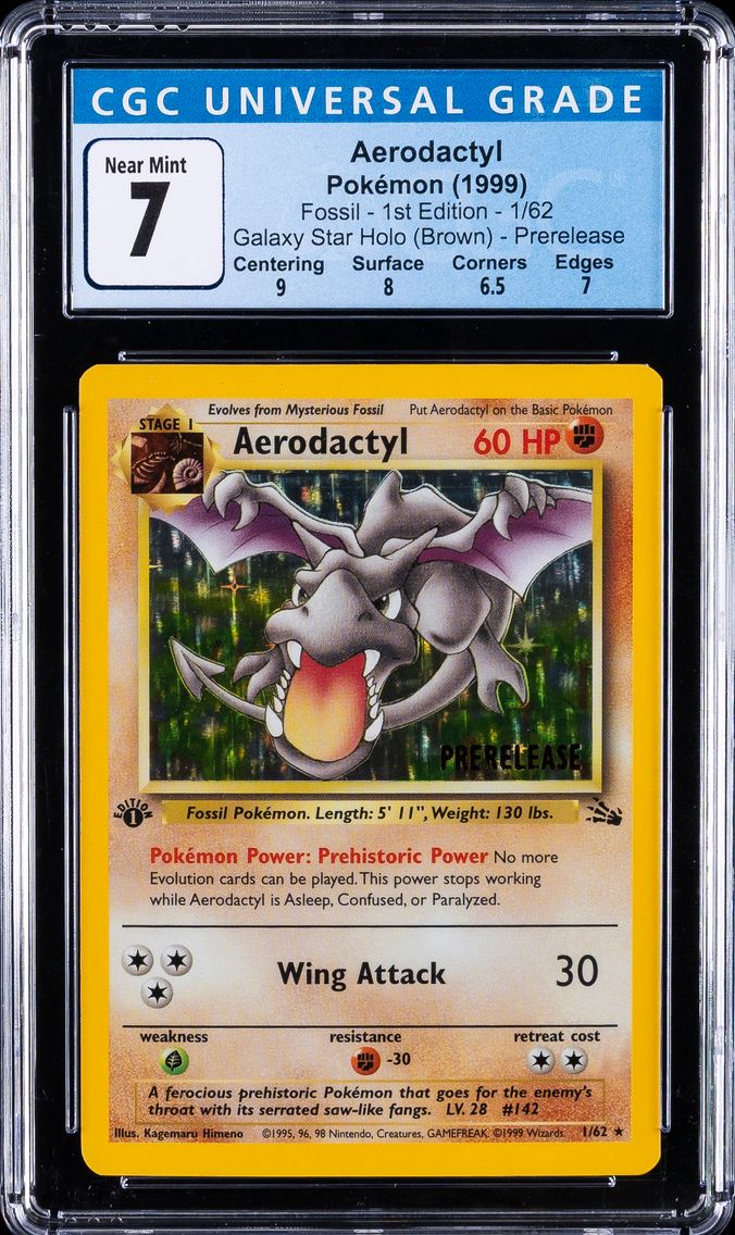 1999 #1 Aerodactyl-Holo CGC 7 Fossil Pokemon