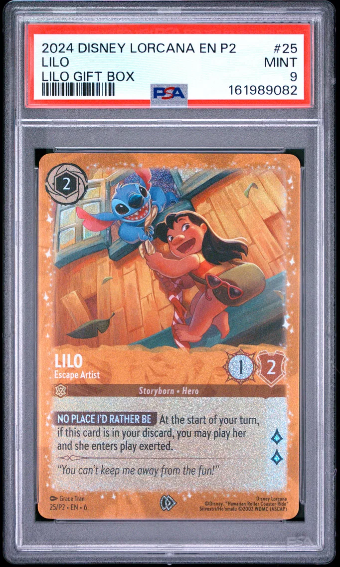 2024 #25 Lilo - Escape Artist PSA 9 Disney Lorcana EN P2-Promo