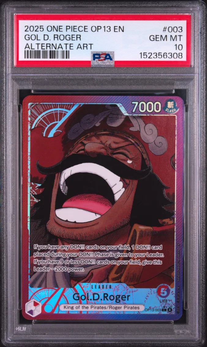 2025 #003 Gol D. Roger PSA 10 One Piece OP13-Carrying on His Will