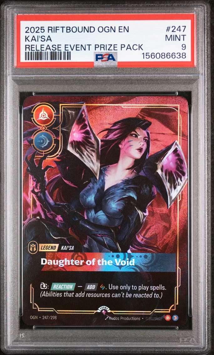 2025 #247 Kai'SA - Daughter of the Void PSA 9 Riftbound: League of Legends Ogn-Origins
