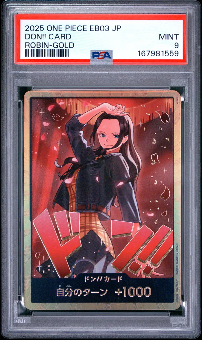 2025 #NA Don!! Card PSA 9 One Piece Japanese EB03-Extra Booster -One Piece Heroines Edition-